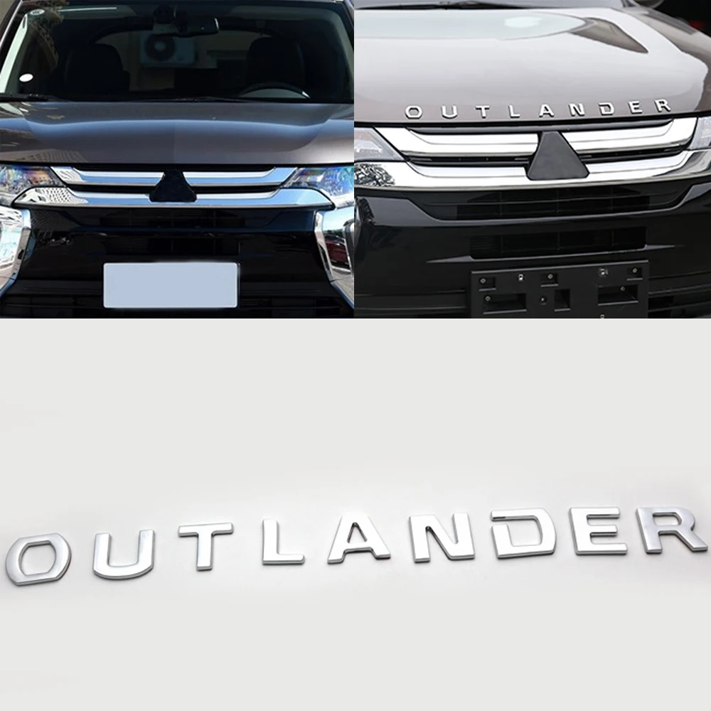 3D металлический Стикеры наклейка на капот автомобиля аксессуары для Mitsubishi Outlander 3 2 2013 Outlander эмблема Стикеры