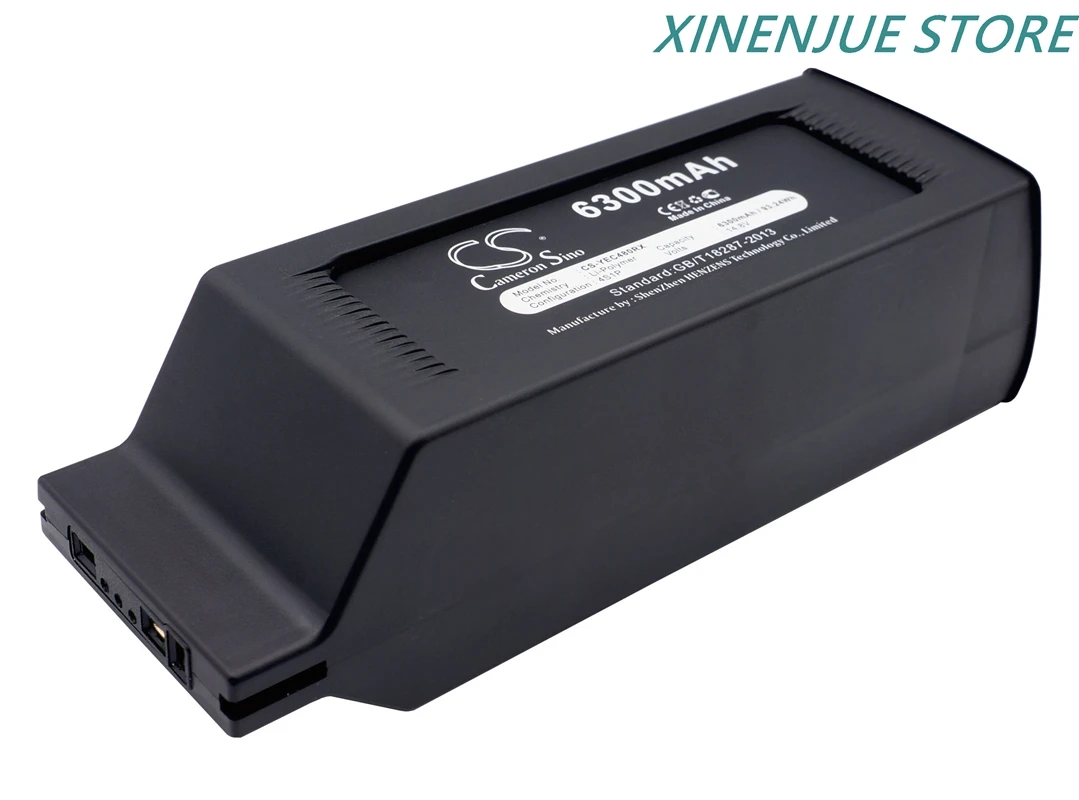 Batterie de Drone YUNEEC Typhoon H480 6300mAh 14.8V - Autonomie Prolongée pour Vols Stables, vue de profil