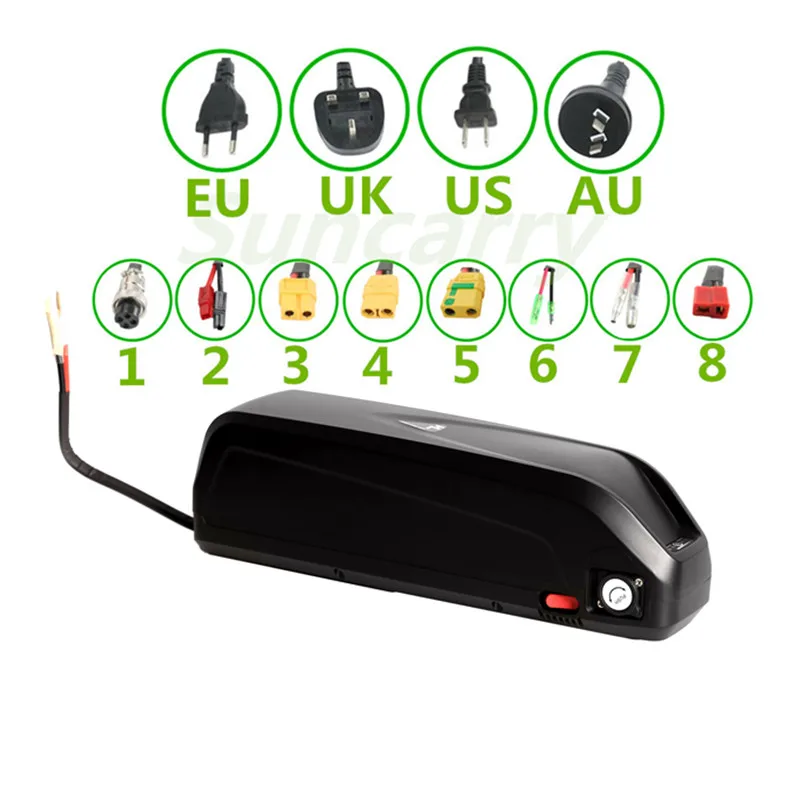 Sale EU US no taxes High capacity frame battery pack 48V 52V 17.5Ah electric bike downtube lithium battery with charger 5