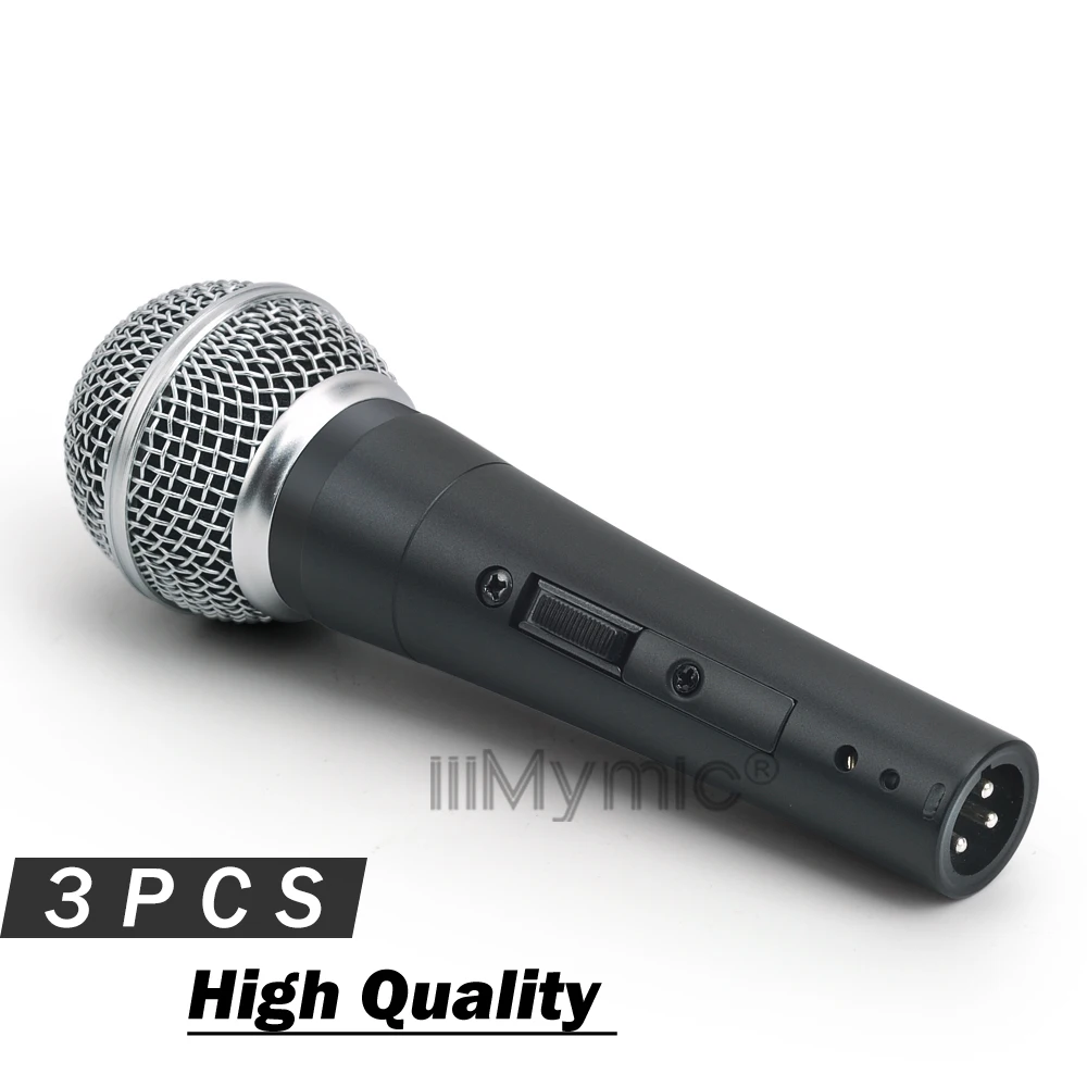 3 шт. высокое качество версия 58S Live Vocals Караоке динамический 58S 58SK кардиоидный проводной микрофон Подкаст микрофон voicever Mic