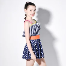 Купальный костюм из двух предметов для девочек-подростков, подходит для детей возрастом от 10 до 16 лет Новинка года