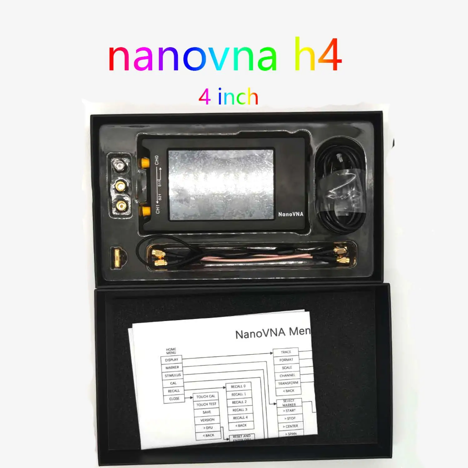 2023 New  NanoVNA H4 4 inch MicroSD  Vector Network Analyzer Antenna Analyzer Shortwave MF HF VHF UHF Talent 2