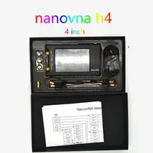 Antena del analizador de red de Vector, Analizador de onda corta MF HF VHF UHF Talent, NanoVNA-H4, 4 pulgadas