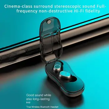 

B02 Bluetooth Wireless Headphone Car Shape Design Waterproof Power Binaural Display Stereo Headset Fashion HD Earphones Cal Q4K2