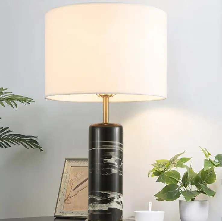 black marble table lamp
