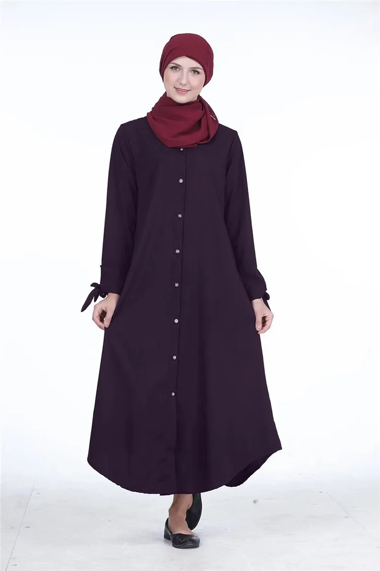 Синий Baju мусульманская одежда женская абайя кимоно Дубай, Турция Eid рубашка платье черный желтый Jubah Рамадан джеллаба Исламская одежда кафтан - Цвет: Синий