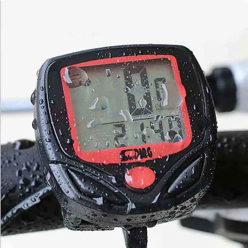 

Bicycle Odometer Waterproof Bicycle Computer Wired Odometer Stopwatch Digital LCD Display Speedometer Tracker