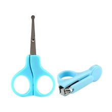 2 в 1 детский набор для ухода за ногтями детская машинка для стрижки ногтей набор ножниц из нержавеющей стали безопасный триммер для ногтей для новорожденных Маникюрный Инструмент