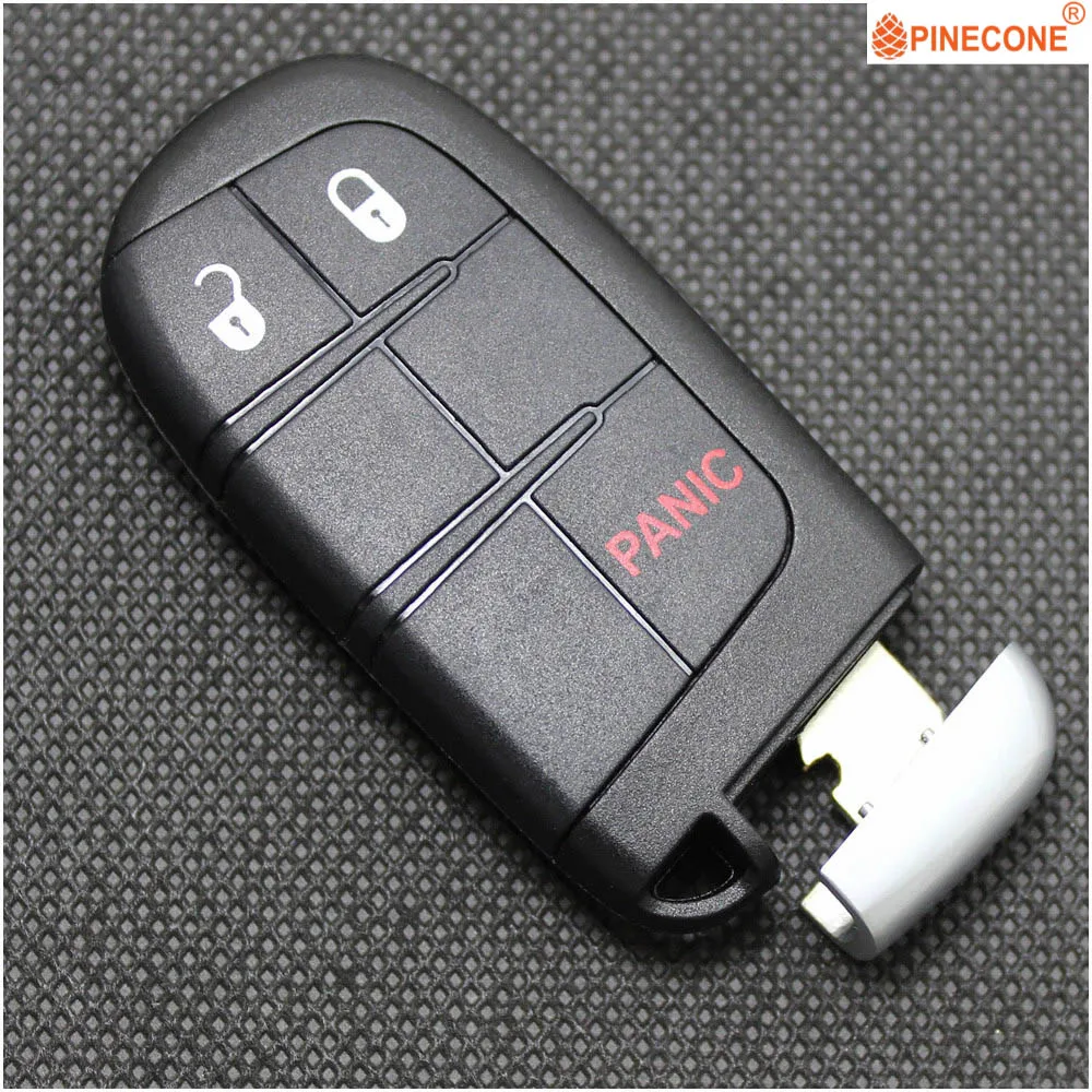PINECONE для JEEP DODGE JOURNEY CHRYSLER 3 кнопки Замена ключа вход автомобильный смарт ключ-брелок Оболочка Чехол с нерезанным лезвием