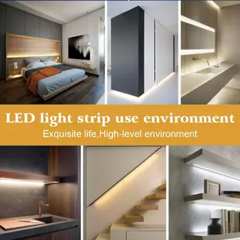 

Night Light Light Strip 60LED/M 1/2/3.0M Emergency Automatic Wardrobe Cupboard Flexiable Lamp Closet Induction Light Portable
