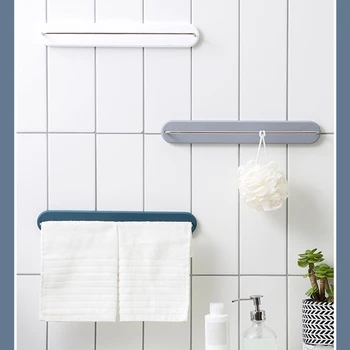 

Stainless Steel Fixed Bath Towel Holder Bathroom Towel Bar Wall Mounted Towel Hanger Single Hook Dual Towel Racks