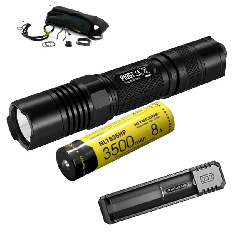 Тактический фонарь NITECORE P10GT CREE светодиодный HI V3 макс. 900 люмен дальность луча 286 м
