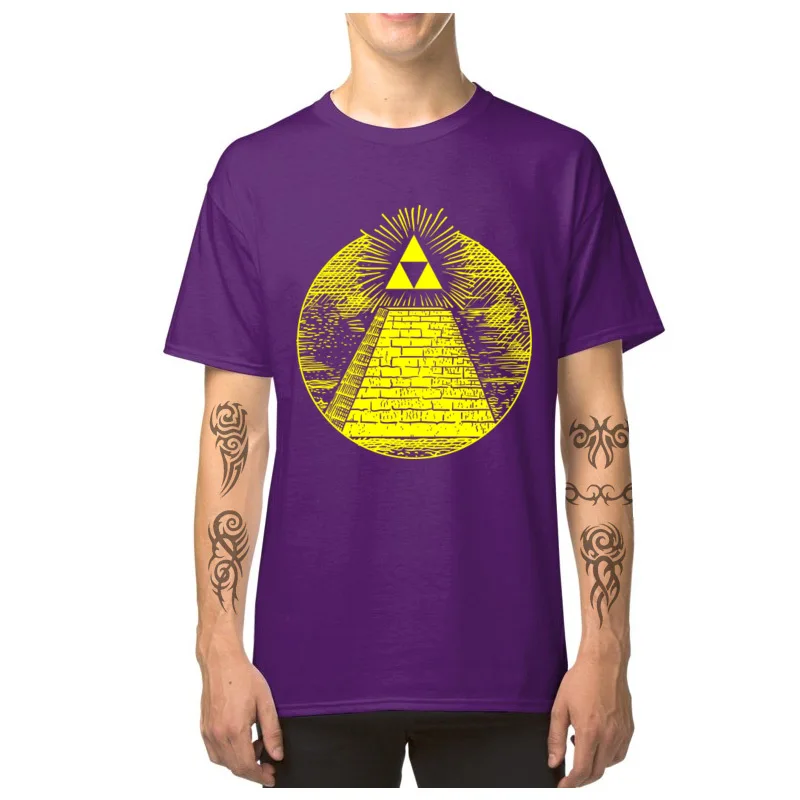  cosie Tops Shirt Latest Short Sleeve Man T-Shirt TpicOriginaltitle Normal Summer T Shirt O Neck Drop Shipping Tri-Force_of_Providence_7085 purple