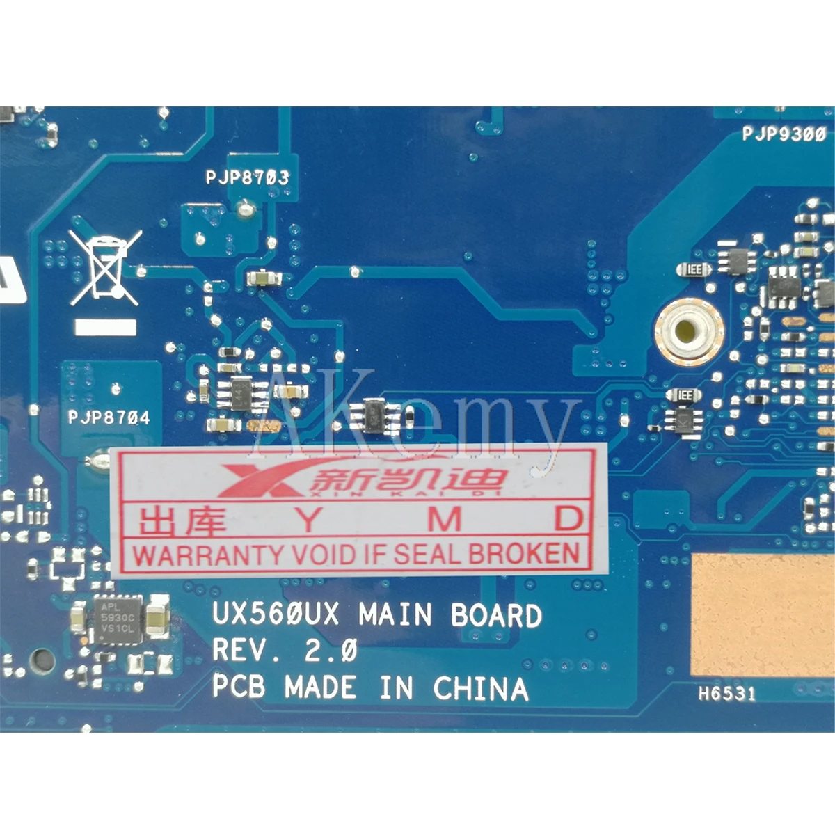 W/ i5-6200 GTX950M 8GB-RAM Motherboard For Asus UX560U UX560UQK UX560UQ UX560UX Q534U Q534UX Q534UQ Laptop mainboard