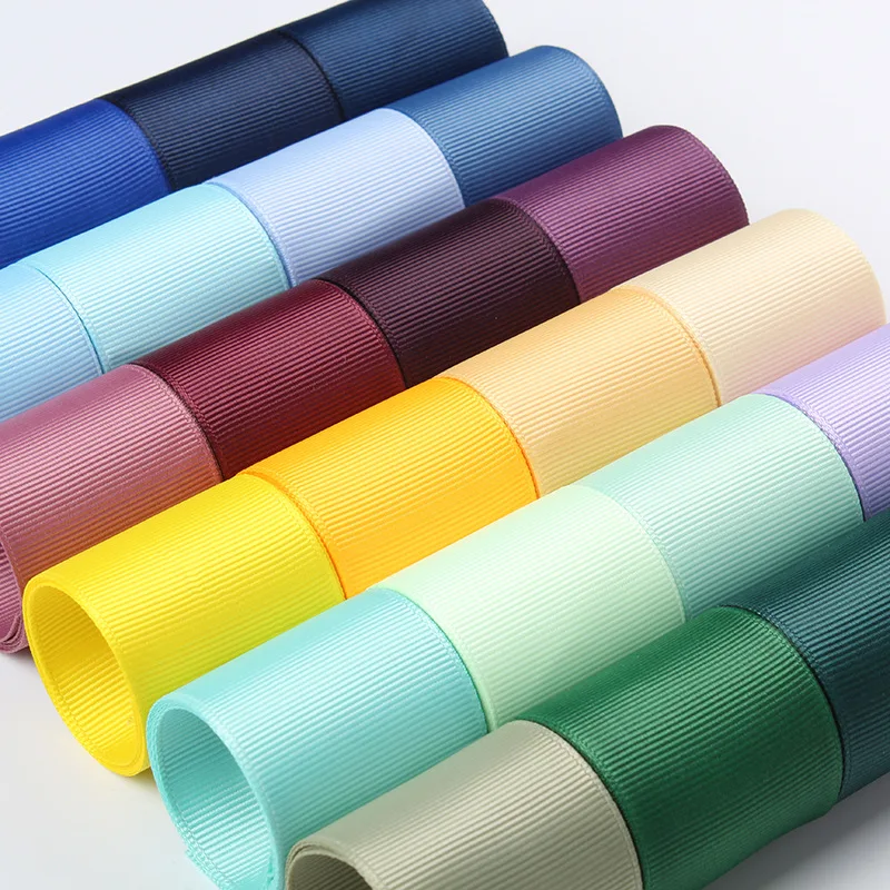 5 Yards Grosgrain Ribbons Wedding Christma Decoration DIY Headwear Bow Sewing Handmand Crafts Gift Wrap 6mm/9mm/25mm/38mm Ribbon decoration Grosgrain ribbon