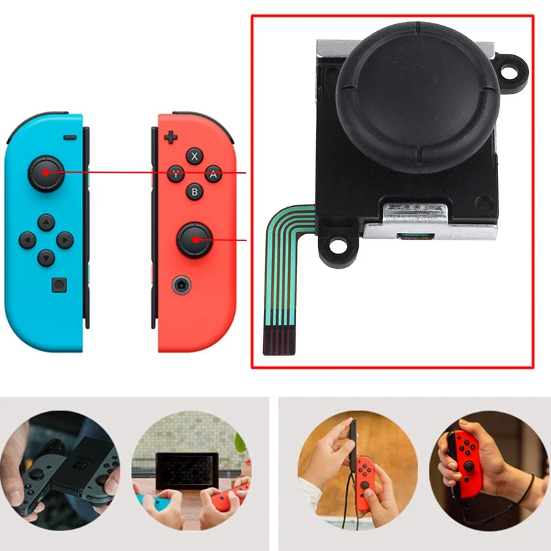 3D Аналоговый джойстик для пальца палочки сенсор замены Nintendo переключатель Joy Con
