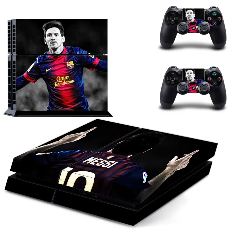 Lionel Messi PS 4 стикер s PS4 Виниловая наклейка для кожи Play station 4 Pegatinas Adesivo для консоли playstation 4 и 2 контроллера - Цвет: DPTM0480