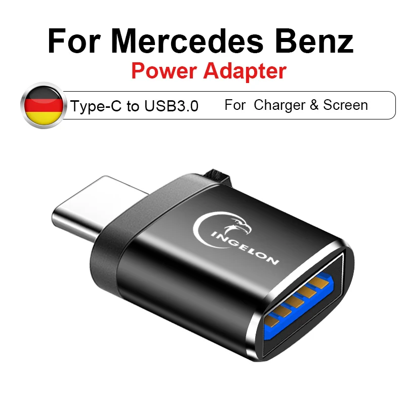 Adaptador USB C para coche, convertidor para CLA GLB GLC GLE GLS OTG tipo C, para BMW X1 e87 X3 e46 e91 f30 X5 e39 g30 f10 X2 X7 -