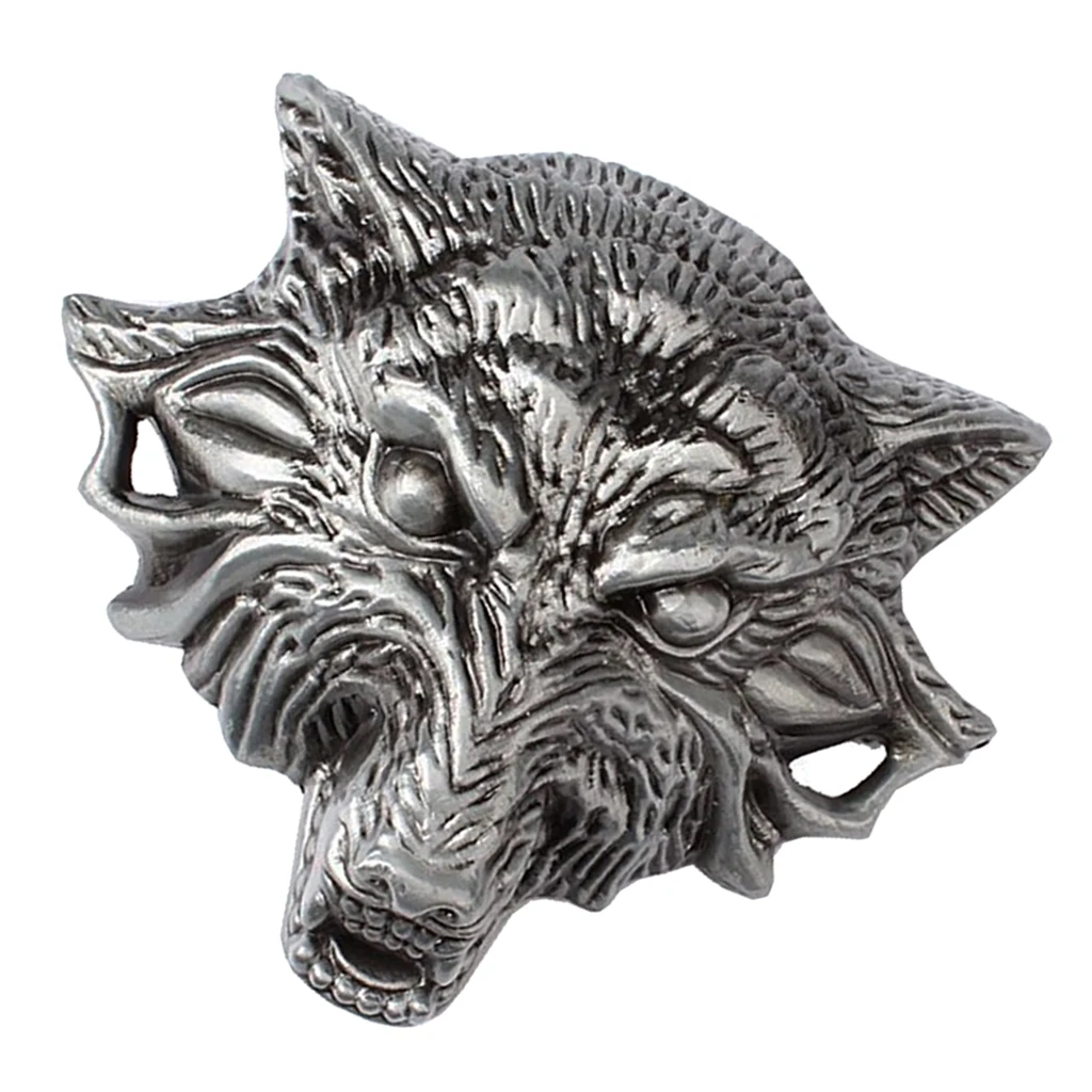 Cool Fashion Western Cowboy Rodeo 3D Wolf Head Belt Buckle For Men Boys Fashion Jeans Accessories for belt