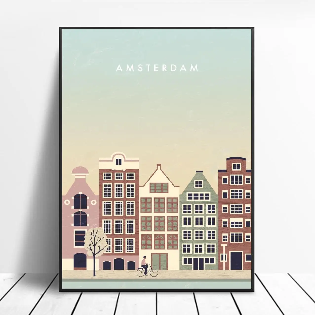 Амстердам парусиновая дорожная печать плакатов домашний Декор стены арт