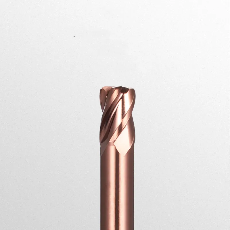 R0.5-R2.0 블레이드 직경 6mm 생크 직경 연장 카바이드 딥 슬롯 밀링 커팅, 롱 넥 코팅 엔드 밀 CNC 도구, 1.0-4mm