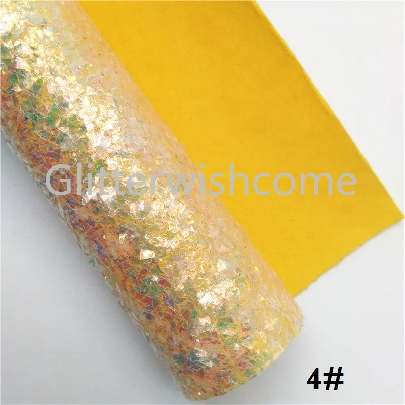 Glitterwishcome 21X29 см, размер А4, синтетическая кожа, плотная блестящая кожа, искусственная ткань из искусственной кожи, винил для бантов, GM620A