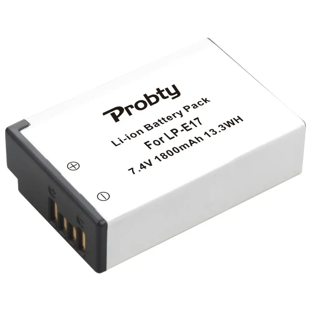 Lp-e17 para Canon Bateria Probty E17 Eos 200d m3 m6 750d 760d T6i T6s 800d 8000d Câmeras Kiss X8i 1800mah Lpe17 lp - Image 3