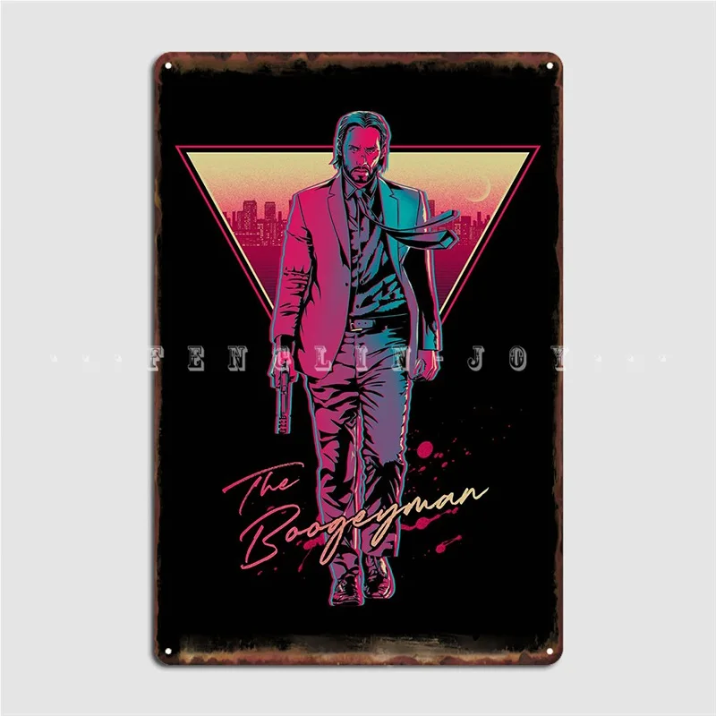 

The Boogeyman John Wick Metal Sign Club Home Club Bar Customize Wall Decor Tin Sign Poster