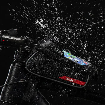 

Touch Bag Screen Phone Case Waterproof Bike Cycling Front Frame Useful