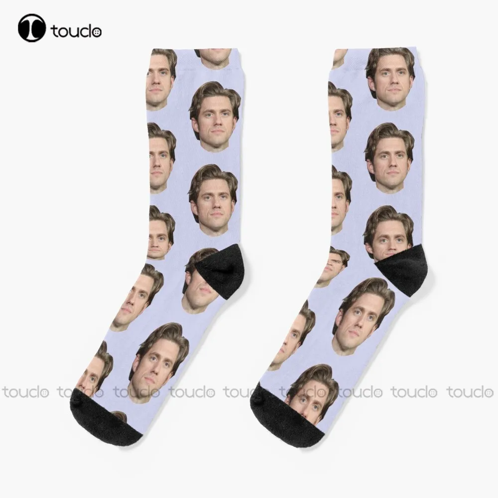 Aaron Tveit Socks Personalized Socks Christmas New Year Thanksgiving Day Gift Unisex Adult Teen Youth 360° Digital Print | Женская