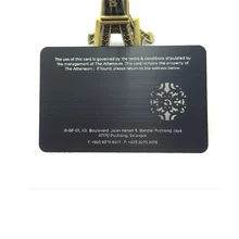 Заказная нержавеющая металлическая карта 100 шт./лот высокого качества dhl