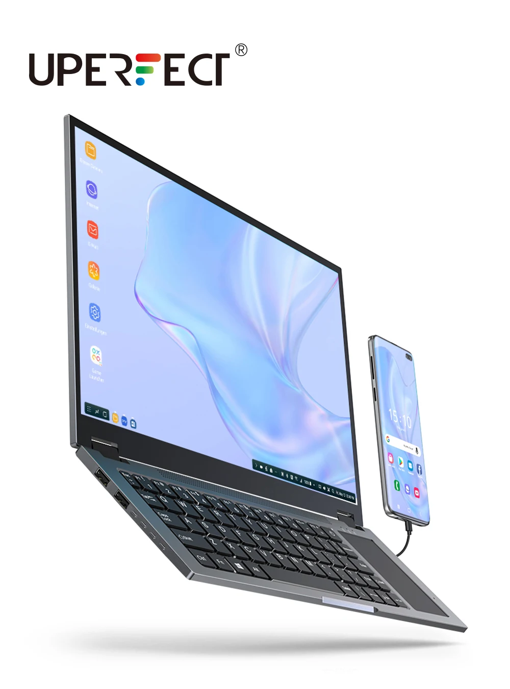UPERFECT X 14-дюймовая клавиатура с сенсорной панелью встроенный