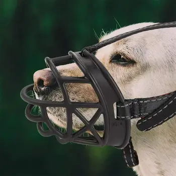 

Metal Buckle Mask Nylon Pet Dog Muzzle Anti Bark Bite Chew Safety for Small Medium Large Dog Supplies Training