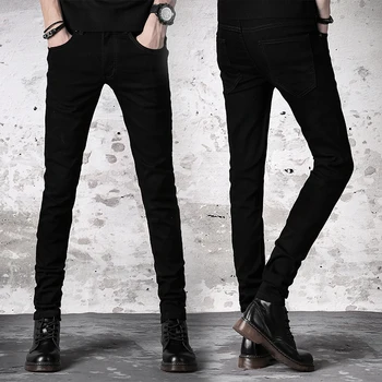 

2020 men's slim black pants fashion men's casual pants casual pants jeans