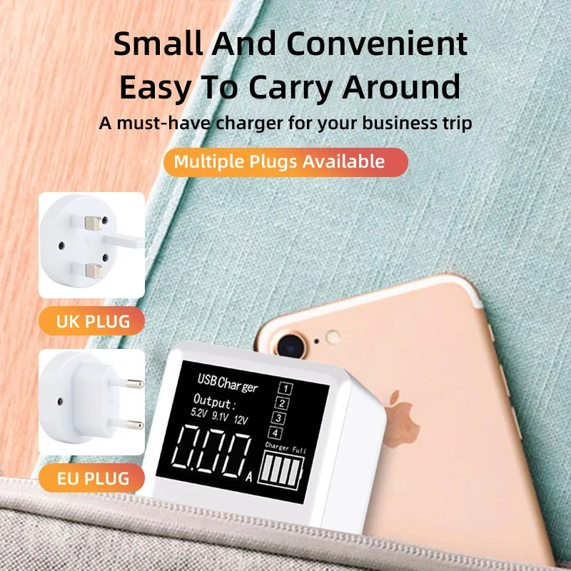 Ceny Rodzaj USB C ładowarka 30W zasilacz telefonu QC 3.0 wyświetlacz Led USB ładowarka do telefonu iPhone 11pro Samsung S9 S10 ładowarka ścienna, podróżna