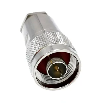 

50PCS N Male Plug Clamp RF Connector For RG5 RG6 LMR300 RG212 5D-FB Ecoflex 7 Cable