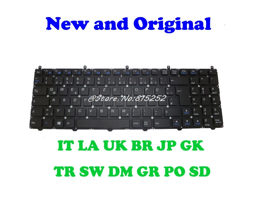 Клавиатура для ноутбука Gigabyte P15F R5 V2 V3 V5 V7 Соединенного Королевства Великобритании Италии Русский RU Латинской Америке LA Бразилия BR без рамки