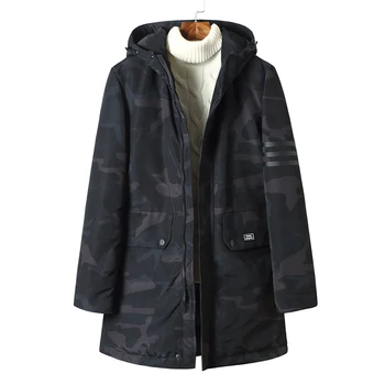 

New big Plus Size 8xl 7xl 6xl 5xl Soft Fabric Winter Men's Jacket Thickening Casual Cotton Jacket Winter Mid-long Parka Men