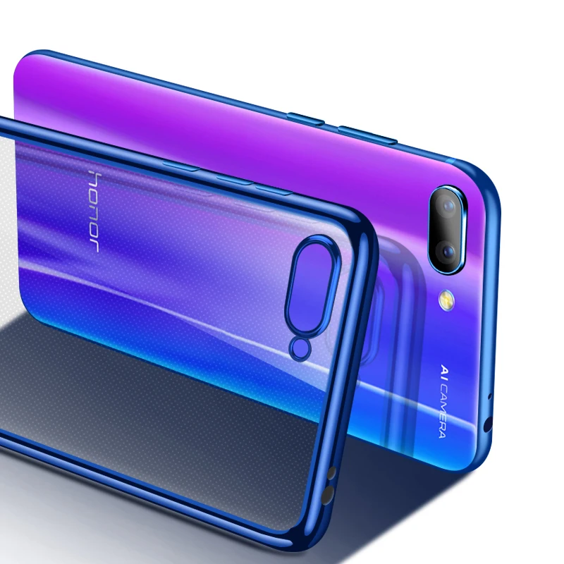 

Transparent Soft TPU Back Cover for Huawei Honor 20 Pro Honor 10i Honor 9X Pro 8X 8A 8C 10 Lite 3D Laser Luxury Plating Case