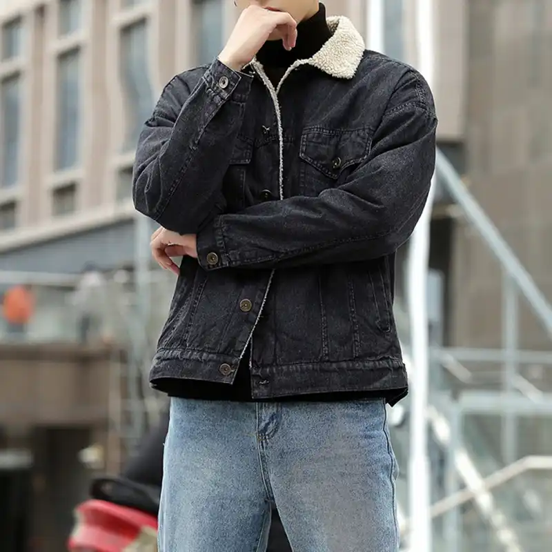 men's denim winter coats