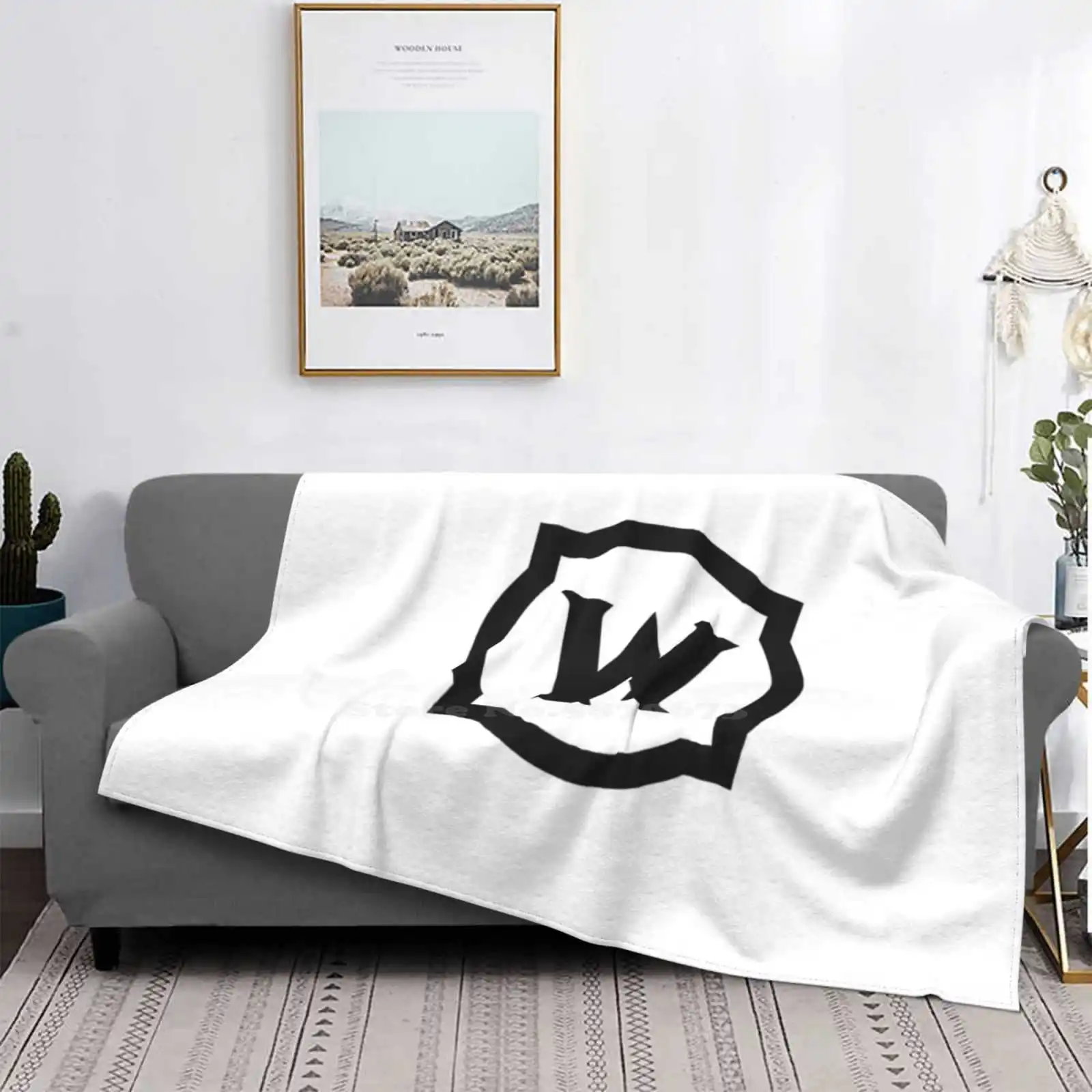 World O Logo Prezzo Basso Nuova Stampa Novità Moda Morbida Coperta Calda World Of Wow Logo Gaming Geek Mmo Nerd Game Gamer Rpg