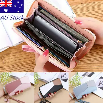 

Women Lady Clutch Leather Wallet Long Card Holder Phone Bag Case Purse Handbag