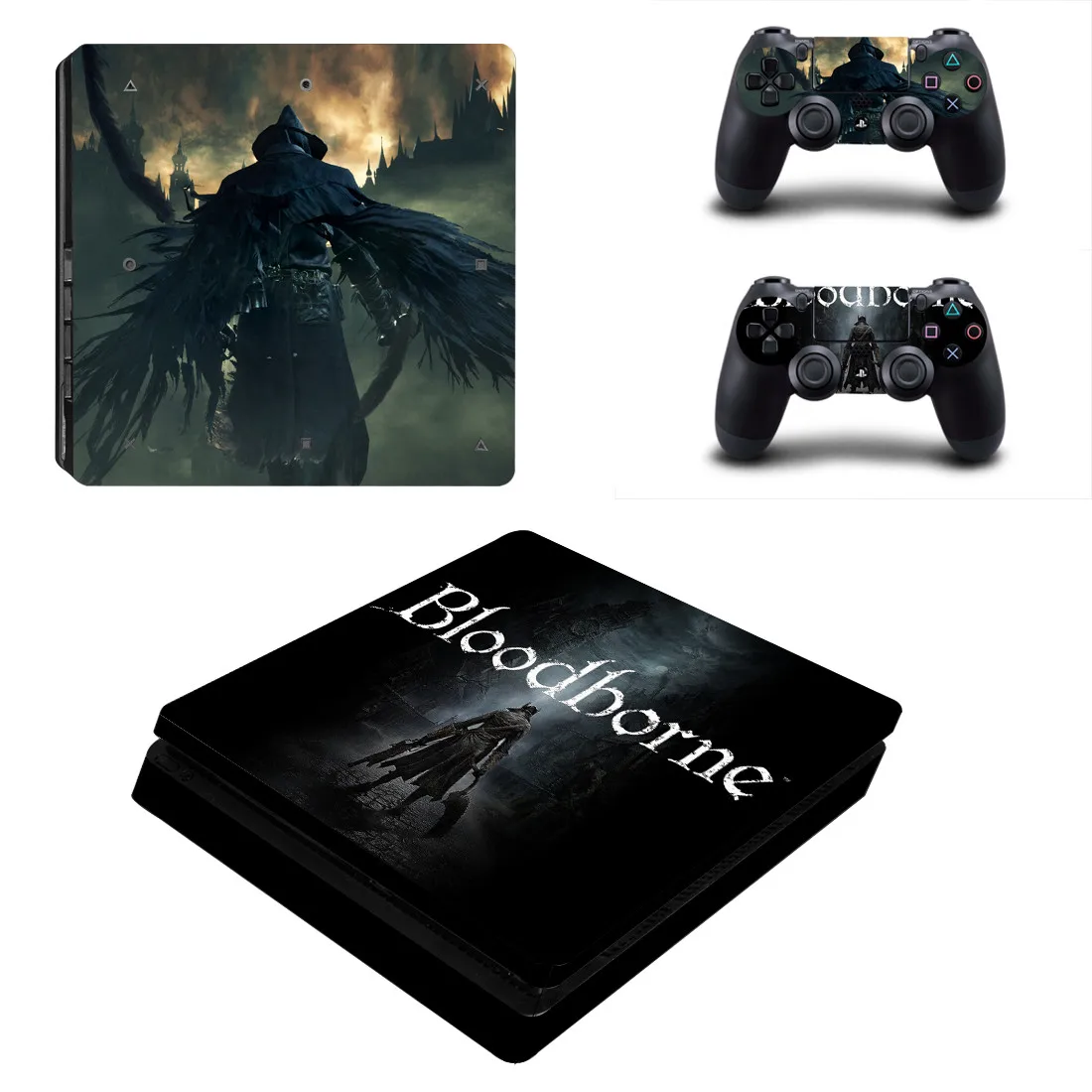 Bloodborne PS4 Slim sticker s Play station 4 Тонкая виниловая наклейка Pegatinas для playstation 4 Slim консоль и контроллер - Цвет: YSP4S-0865