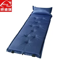 Wind Tour Outdoor-Slicing Tape Pillow Automatic Inflatable Pad Camping Moisture Proof Pad Mat Tent Inflatable Mattress Picnic Ma