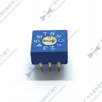 

0-9 rotary coding switch 10-bit PCB 8421C positive code 3:3 horizontal