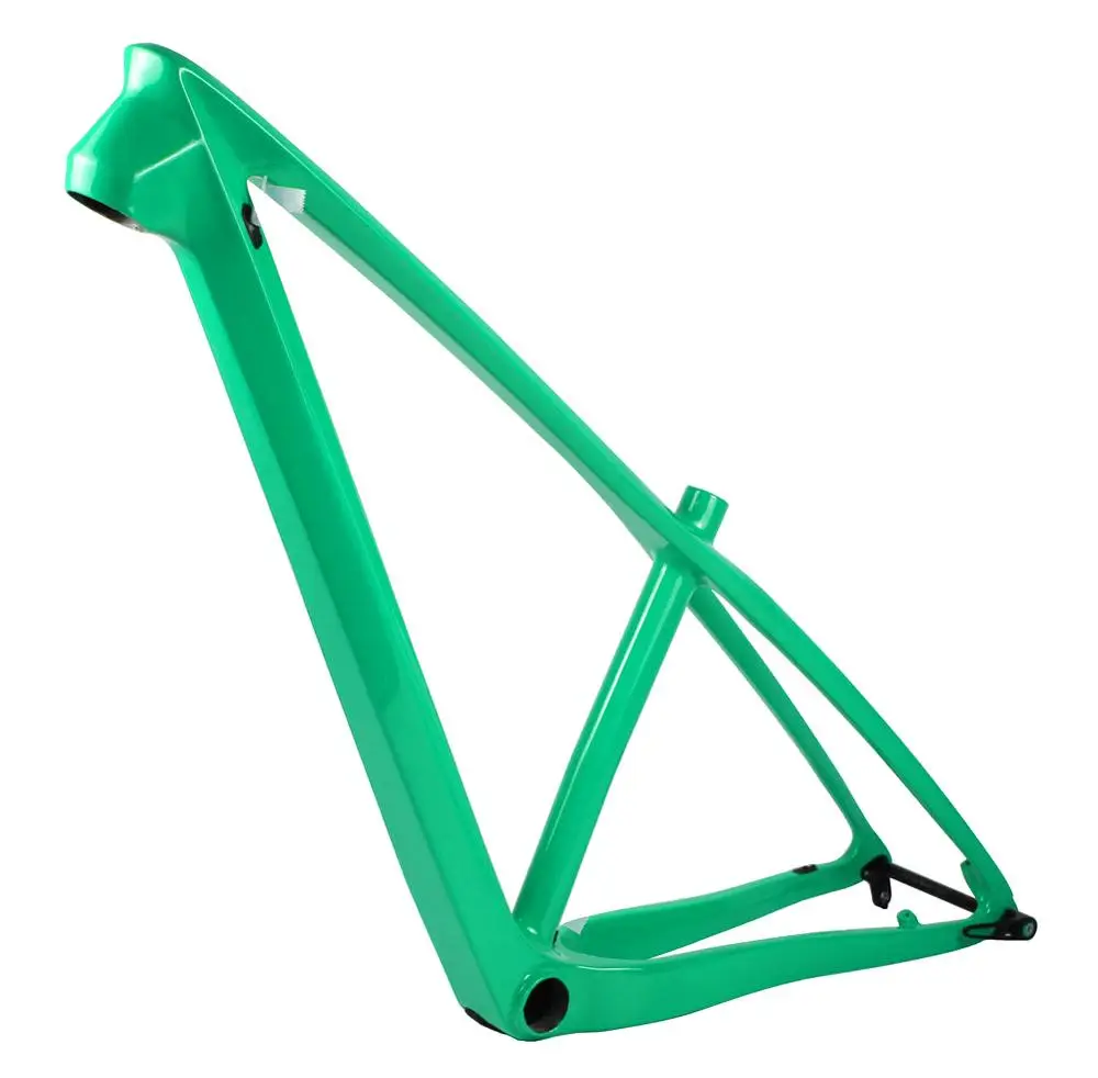 Mint Green Spcycle углерода MTB Рама 27.5er 29er горный велосипед карбоновая рама 142*12 мм через ось MTB карбоновые рамы размер 15/17 дюймов BB92 - Цвет: Mint Green
