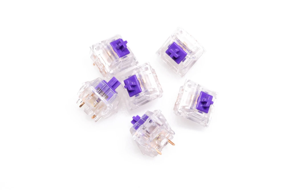 cute keyboards for computers Gateron Zealio V2 Switch Tactile 62g 65g 67g 78g 5pin SMD RGB mx stem switch for mechanical keyboard Purple Colorway cute keyboards for computers