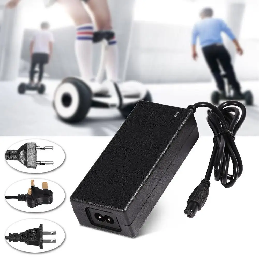 Hot 42V 2A UK Plug Charger Power Adapter For Segway/Hoverboard Balance Board Top 