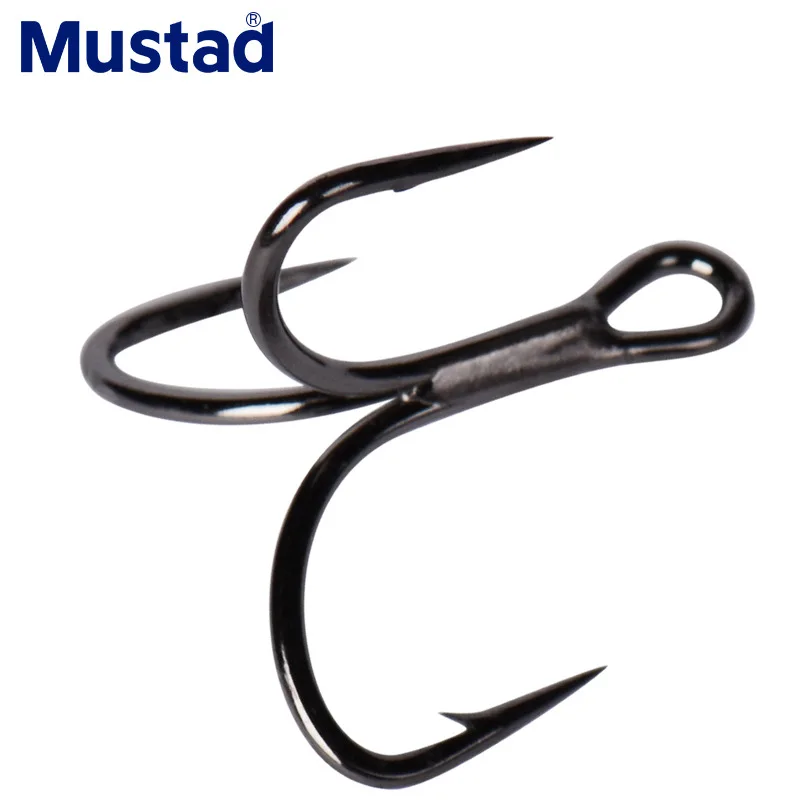 Mustad Fishing Hooks TG76NP BN Treble Hook High Carbon Steel ...