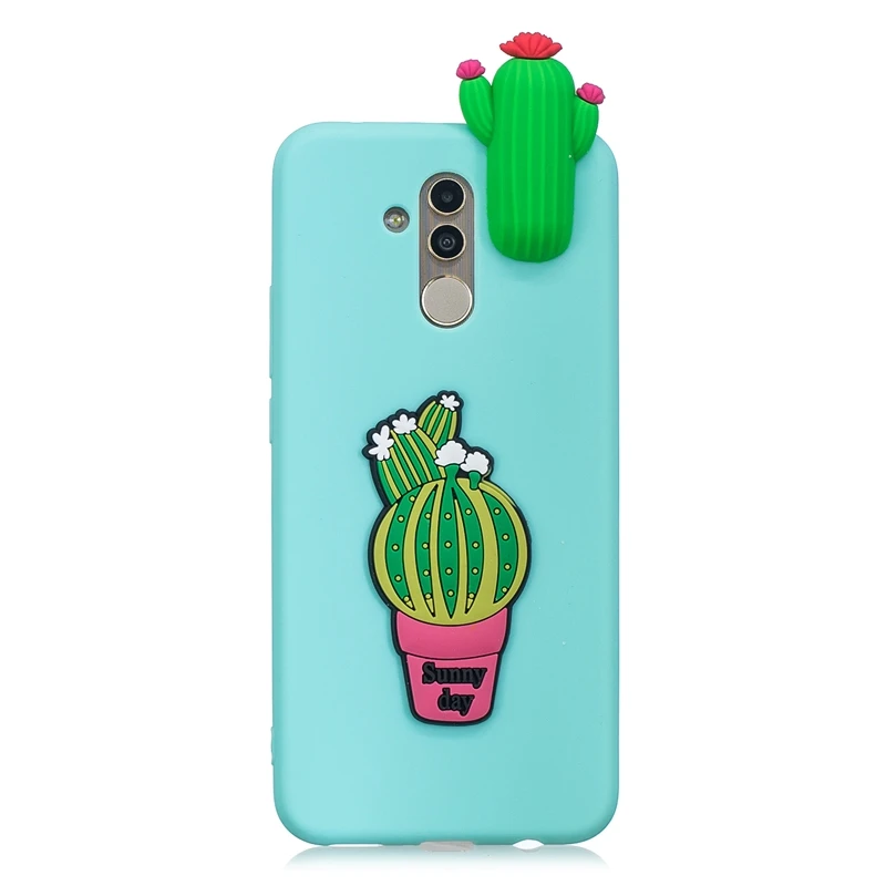 Чехол Etui Huawei Mate 20 Lite чехол 3D игрушка панда кактус силиконовый для телефона Funda 10